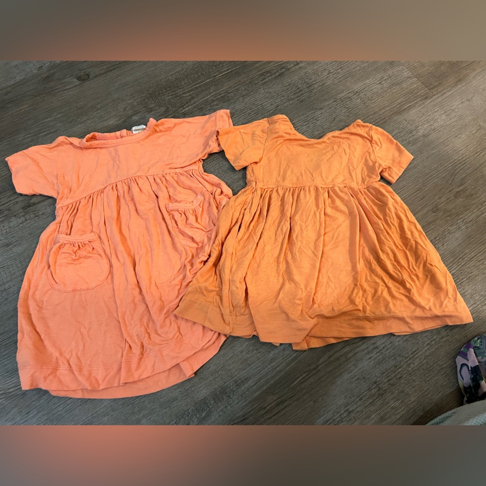 Kate Quinn Orange Kids Dresses